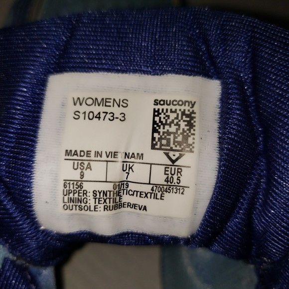 SAUCONY VERSAFOAM Cohesion 12 Blue Pink Running Shoe Size 9 - Picture 7 of 9